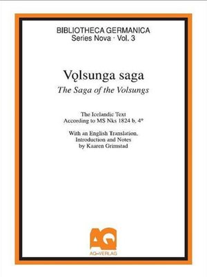 cover image of Volsunga Saga / the Saga of the Volsungs